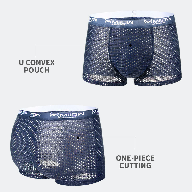 MiiOW 4Pcs Ice Silk Men Underw - đánh giá và giá Boxer Shorts Modal